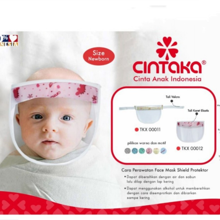 Face Shield Bayi Cintaka TKX 0011 Dengan Tali Velcro